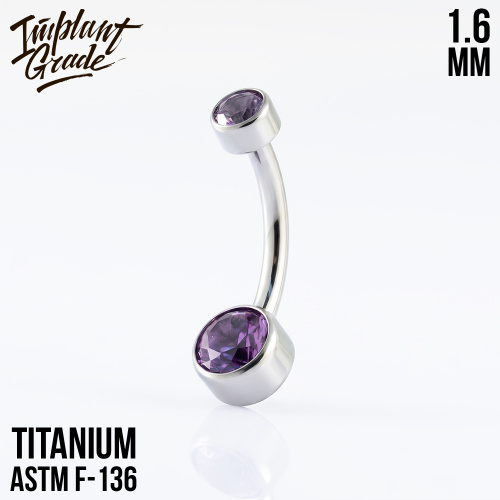 Банан Mia Mini Violet 1.6 мм (14 G)